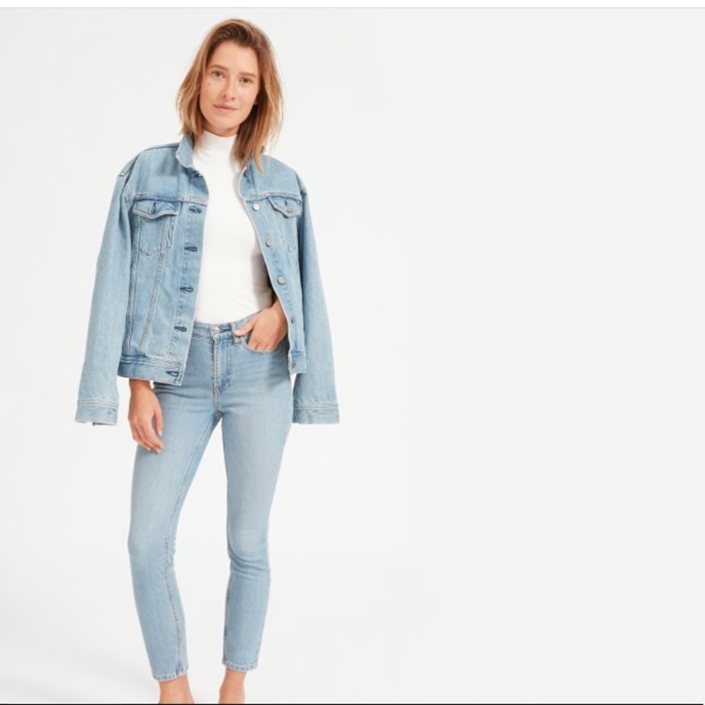 The High-Rise Skinny Jean Light Wash Ankle